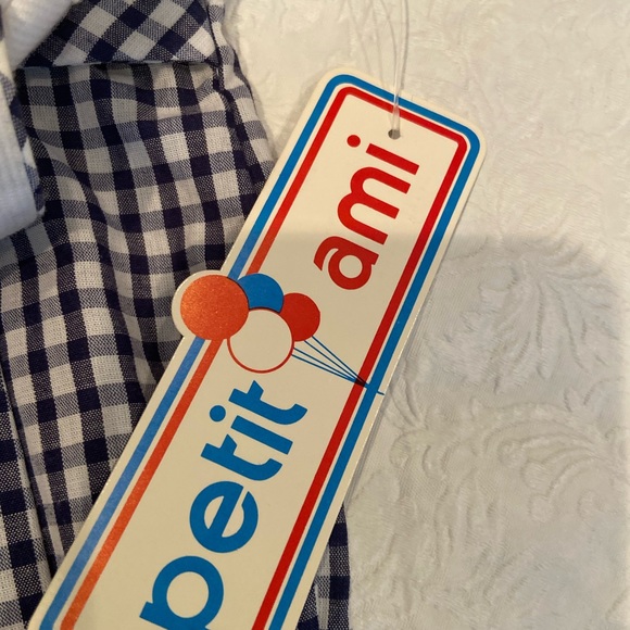 Checked Blue & White Sailor One piece suit - Picture 7 of 8